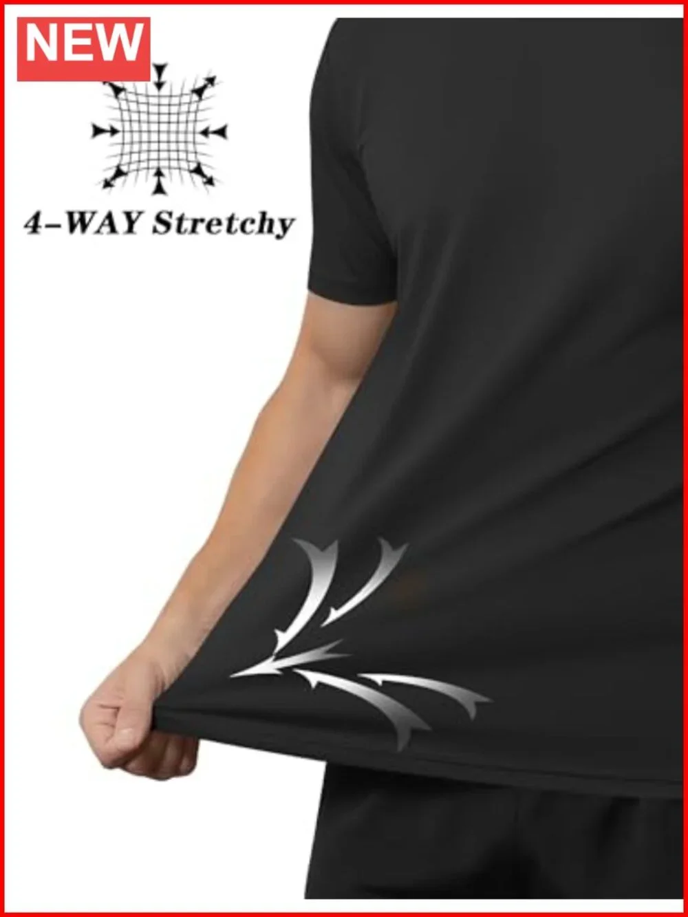 Men's UPF 50+ Sun Protection Rash Guard Shirt, Quick Dry Athletic Swim Tee
